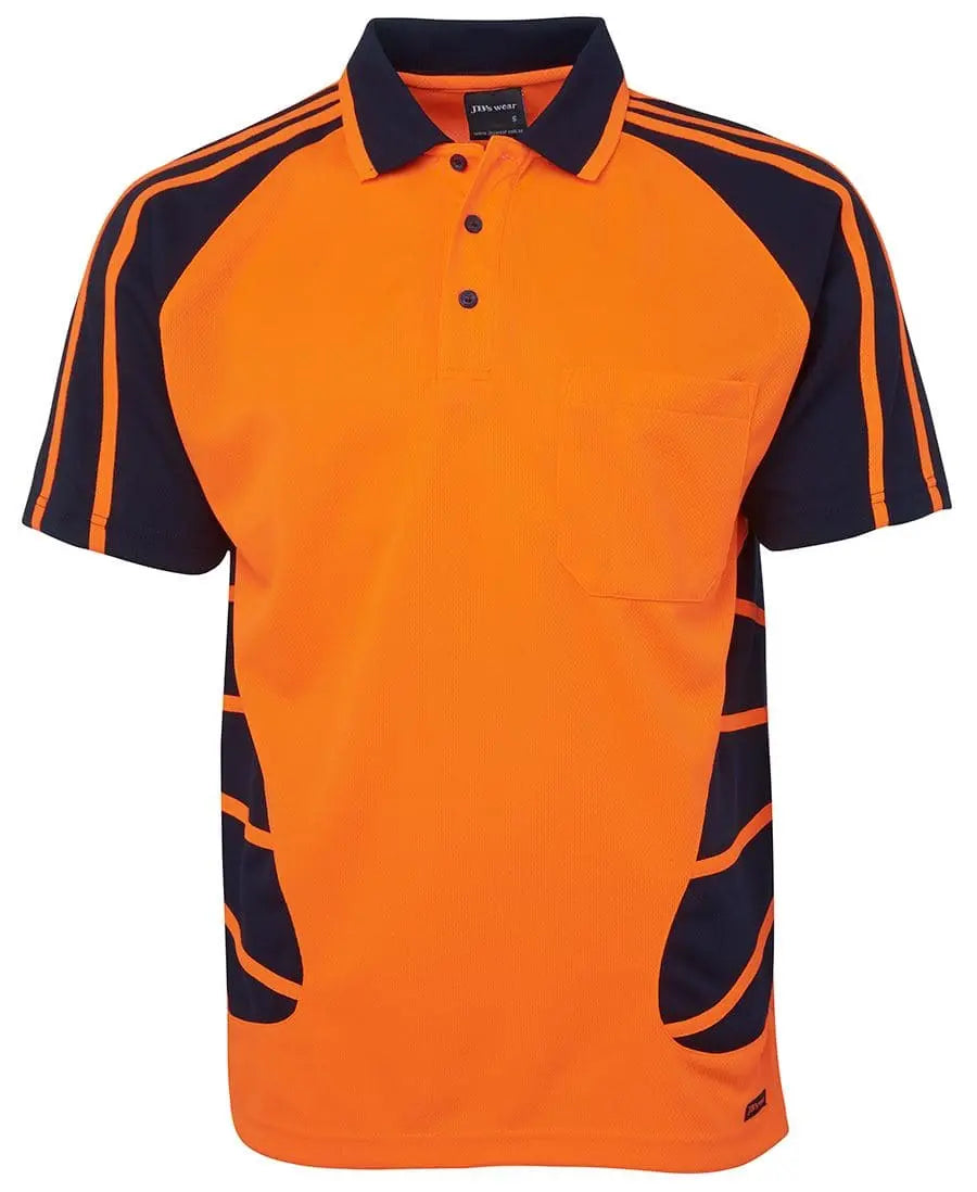 JB'S Hi-Vis Short Sleeve Spider Polo 6HSP - City Workwear